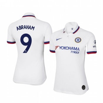 Women's Chelsea Tammy Abraham White Away Short Sleeve Jersey 19-20