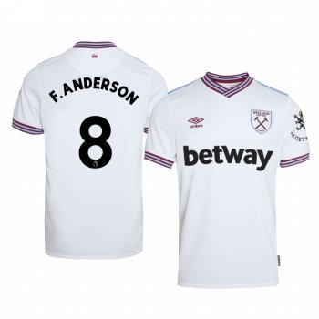 Felipe Anderson West Ham United Away Men's Short Sleeve Jersey 19-20