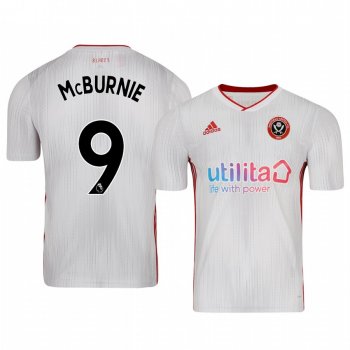 Youth Oliver McBurnie Sheffield United 19-20 Away White Short Sleeve Jersey