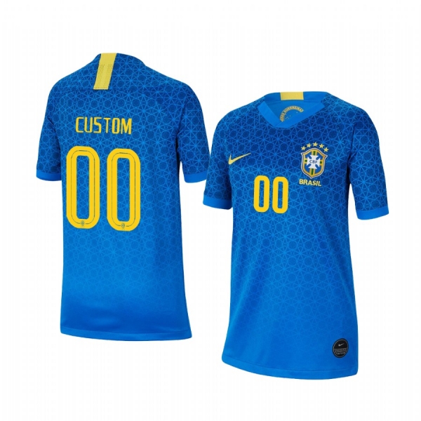 Youth 2019 World Cup Brazil Custom Youth Away FIFA Jersey