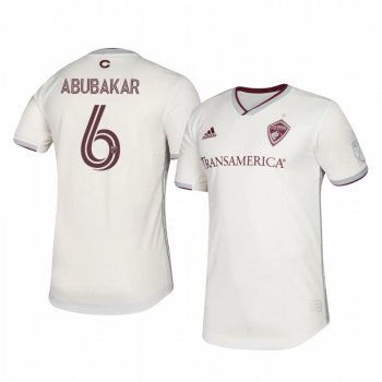 Lalas Abubakar Colorado Rapids 2020 Away Authentic Short Sleeve White Jersey