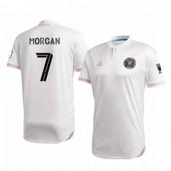 Lewis Morgan Inter Miami White 2020 Primary Men's Authentic Short Sleeve Jersey