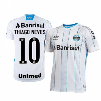 Gremio Thiago Neves 2020-21 Away Men's White Short Sleeve Jersey