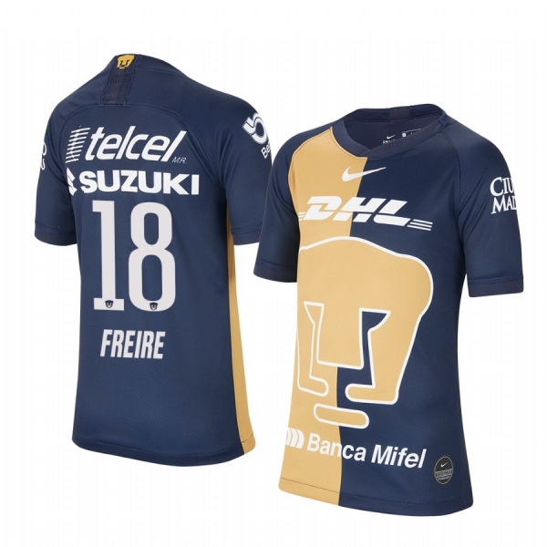 Youth Nicolas Freire Pumas UNAM 19-20 Navy Third Replica Stadium Jersey