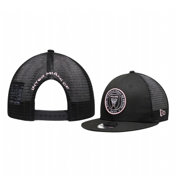 Inter Miami Black Team Logo Snapback 9FIFTY Hat