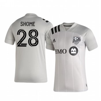 Shamit Shome Montreal Impact 2020-21 Away Replica Short Sleeve Gray Jersey