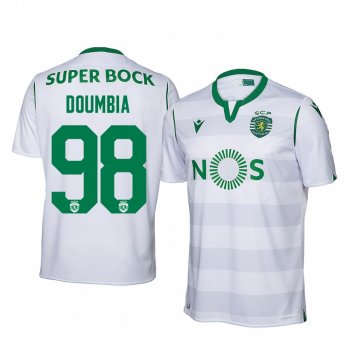 Idrissa Doumbia Sporting Lisbon 19-20 Third Men's White Short Sleeve Jersey