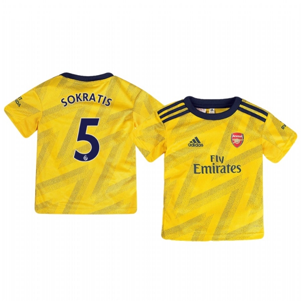 Youth Sokratis Papastathopoulos Arsenal Away Short Sleeve Jersey 19-20