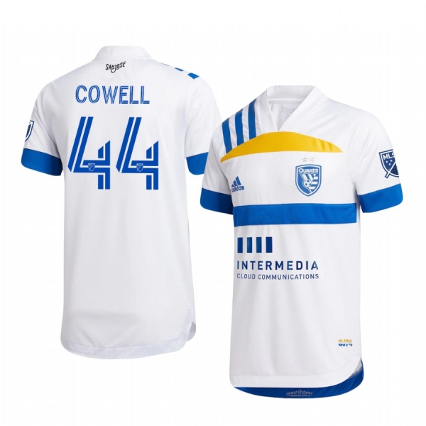 San Jose Earthquakes Cade Cowell 408 Edition Men's Official Short Sleeve Jersey 2020