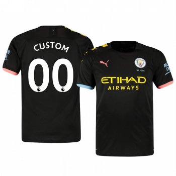 Custom Manchester City Away Men's Short Sleeve Jersey 19-20