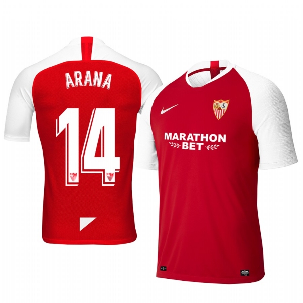 Sevilla Guilherme Arana Away Short Sleeve Jersey 19-20