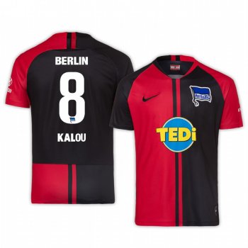 Hertha BSC Salomon Kalou Red Black Away Jersey 19-20 Men's