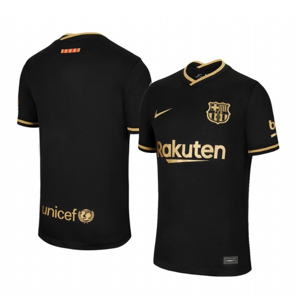 Barcelona 2020-21 Home Men's Black Short Sleeve Jersey