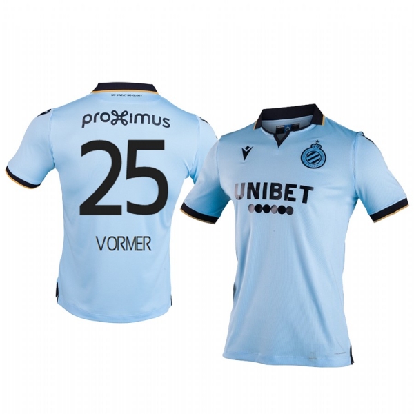 Ruud Vormer Club Brugge KV Third Light Blue Short Sleeve Jersey