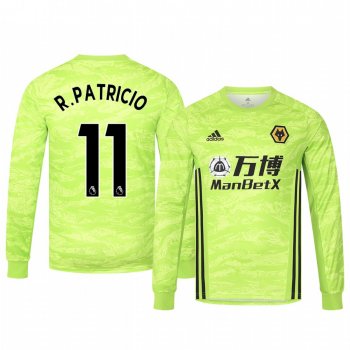 19-20 Wolverhampton Wanderers Rui Patricio Light Green Goalkeeper Home Jersey Men's