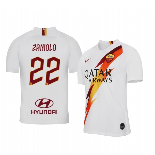 Nicolo Zaniolo AS Roma 19-20 Away Short Sleeve Jersey