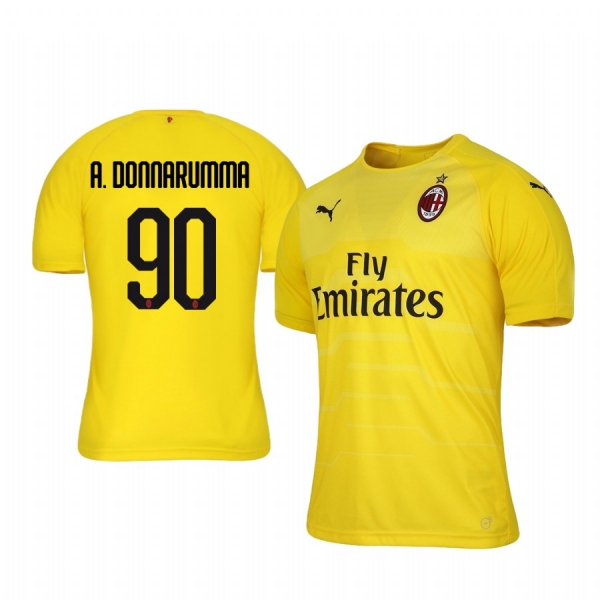 18-19 AC Milan Antonio Donnarumma Official Goalkeeper Home Jersey Men's