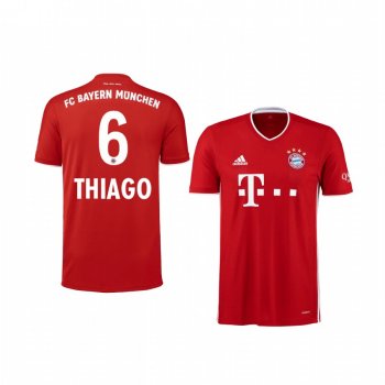 Midfielder Bayern Munich Thiago Men's Home Jersey 2020-21