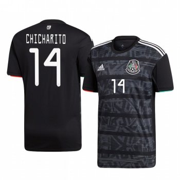 Mexico Javier Hernández Men's 2019 Home Replica Short Sleeve Jersey