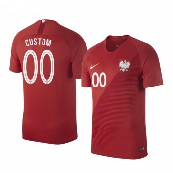 2018 World Cup Poland Custom Men's Away Official Jersey