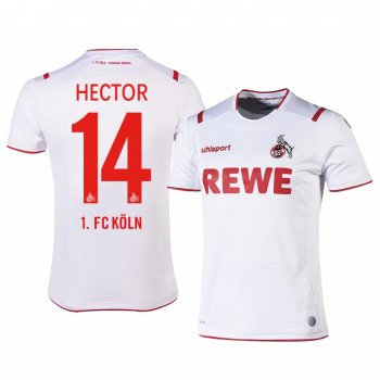 1. FC Koln Jonas Hector 19-20 Home Men's White Short Sleeve Jersey