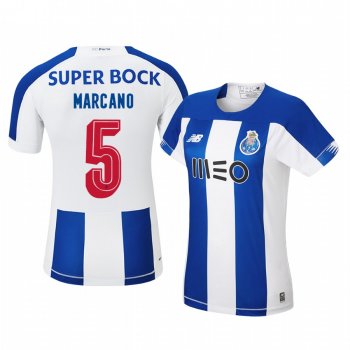 Women's Ivan Marcano Porto 19-20 Home Blue White Official Short Sleeve Jersey