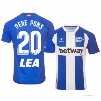 Pere Pons Deportivo Alaves Home Men's Jersey 19-20