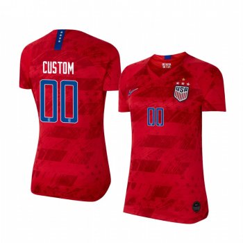 2019 World Cup Champions USA Custom Women's Away 4-STAR Jersey