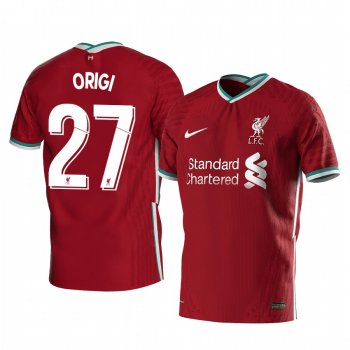 Divock Origi Liverpool 2020-21 Red Home Men's Short Sleeve Jersey