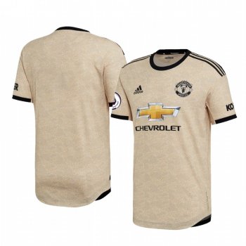 Manchester United 2020 Away Authentic Short Sleeve Tan Jersey