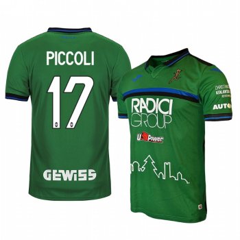 Roberto Piccoli Atalanta 19-20 Christmas Edition Men's Green Short Sleeve Jersey