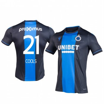 Dion Cools Club Brugge KV Home Navy Blue Short Sleeve Jersey