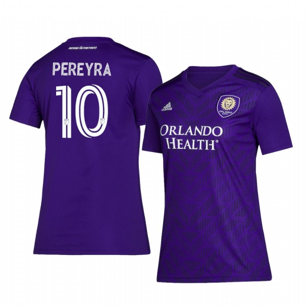 Women's Orlando City SC Mauricio Pereyra Purple Home Replica Jersey 2020-21