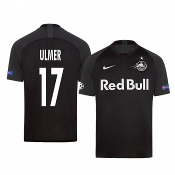 Andreas Ulmer Red Bull Salzburg European Away Black Short Sleeve Jersey