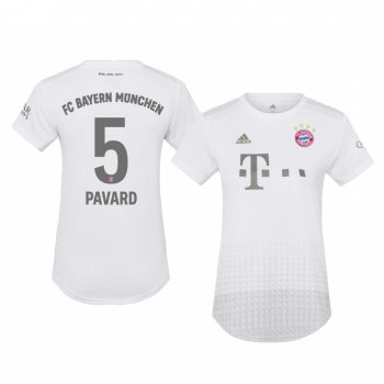 Women's Bayern Munich Benjamin Pavard White Away Jersey 19-20