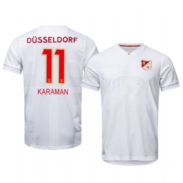 Fortuna Düsseldorf Kenan Karaman 2020 125th Anniversary Men's White Short Sleeve Jersey