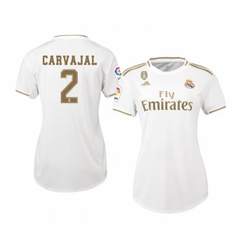 Women's Dani Carvajal Real Madrid Home Jersey 19-20