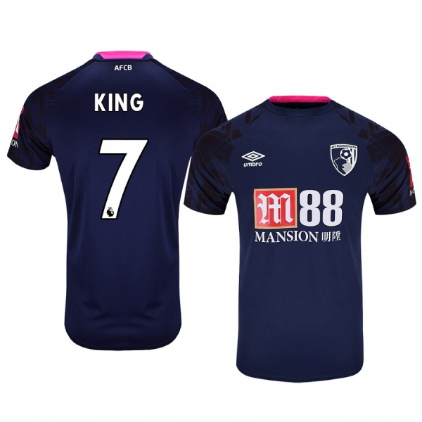 Joshua King AFC Bournemouth Away Men's Short Sleeve Jersey 19-20