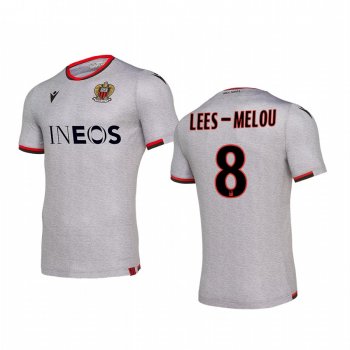 Youth OGC Nice Pierre Lees-Melou Grey Away Short Sleeve Jersey 19-20