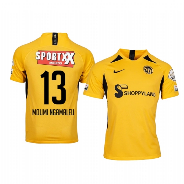 Moumi Ngamaleu BSC Young Boys Home Golden Short Sleeve Jersey