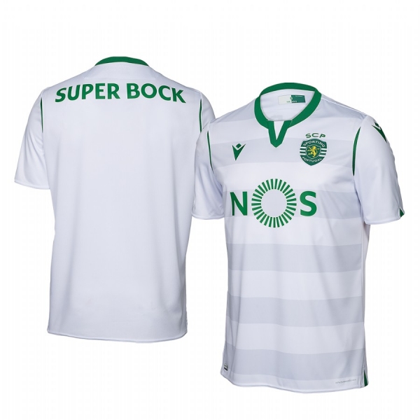 Sporting Lisbon 19-20 Third Men's White Short Sleeve Jersey