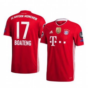 FC Bayern Munich Red 2020 UEFA Champions of Europe 6-Time Winner Patch Jersey