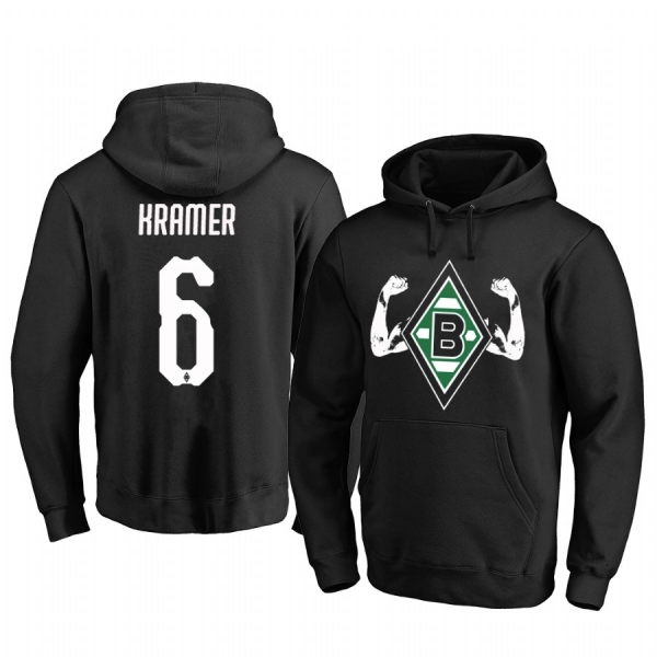 Christoph Kramer Borussia Monchengladbach Team Logo Black Iconic Pullover Hoodie