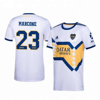 Ivan Marcone Boca Juniors 2020-21 White Away Official Jersey Men's