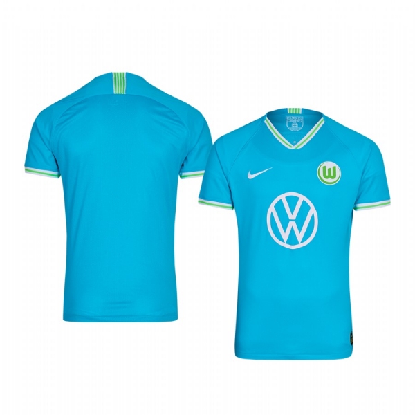 Youth VfL Wolfsburg Blue Away Short Sleeve Jersey 19-20