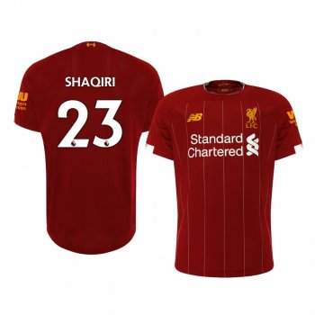 Men's Xherdan Shaqiri Liverpool Home Short Sleeve Jersey 19-20