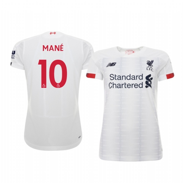 Women's Sadio Mané Liverpool Away Short Sleeve Jersey 19-20