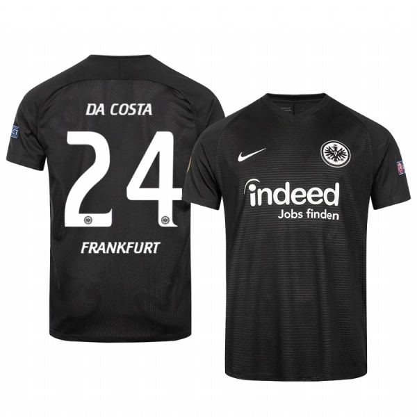 Danny da Costa Eintracht Frankfurt 2020 Black Europa League Official Jersey Men's