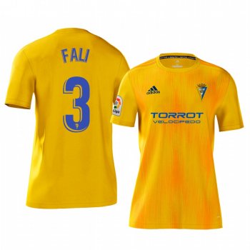 Fali Cadiz CF Home Yellow Short Sleeve Jersey