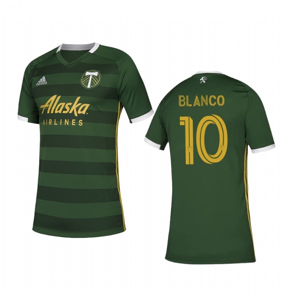 Youth Portland Timbers Sebastian Blanco Green Primary Short Sleeve Jersey 2020